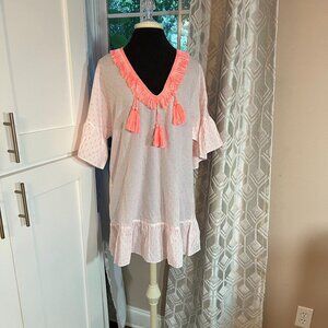 NWT Lilly Pulitzer Kipper Coverup Tangelo S/M